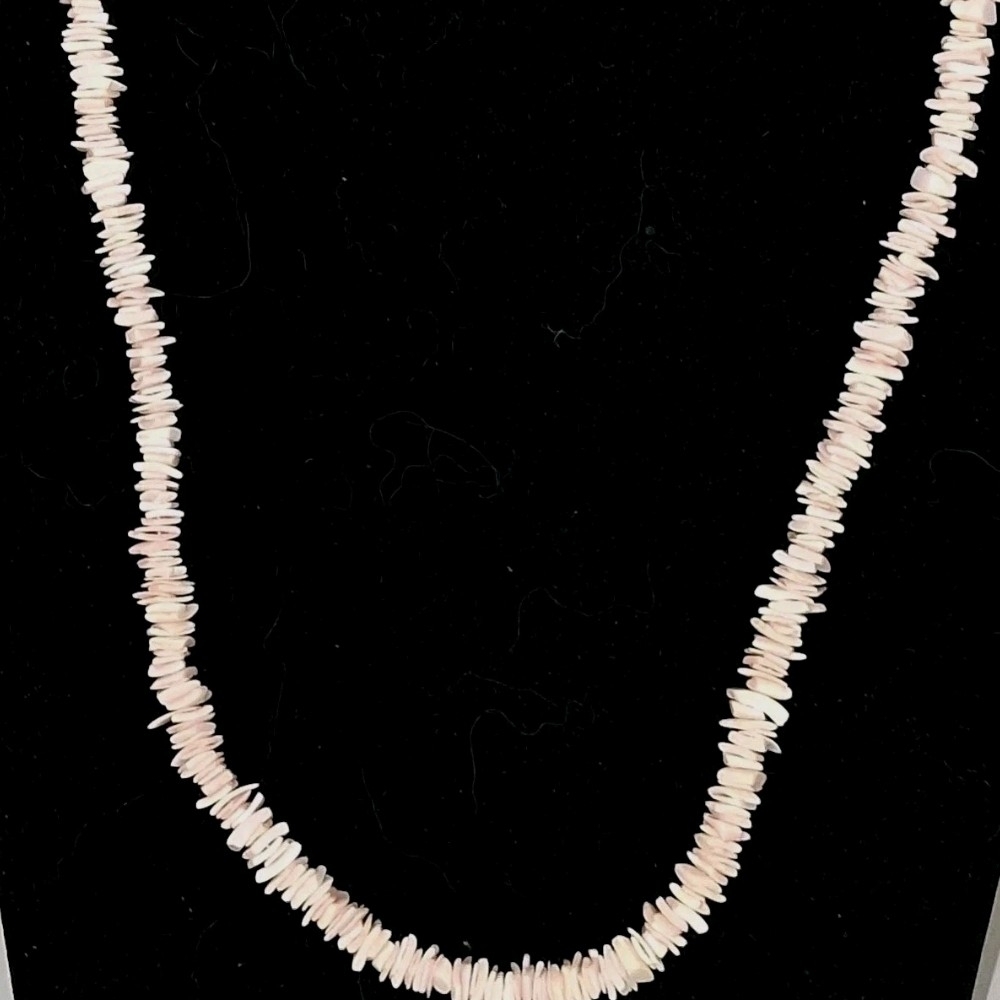 Pink Puka Shell Necklace - Picture 2 of 6